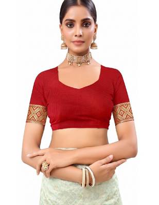 Woven design zari poly georgette designer bandhani saree 4