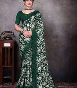 Bandhani poly georgette bandhani saree