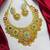 Victorian Kundan Stone Necklace Set with Jhumka Earrings, Temple Jewelry Bridal Necklace