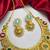 Victorian Kundan Stone Necklace Set with Jhumka Earrings, Temple Jewelry Bridal Necklace