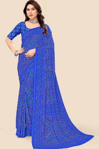 Bandhani pure georgette bandhani saree
