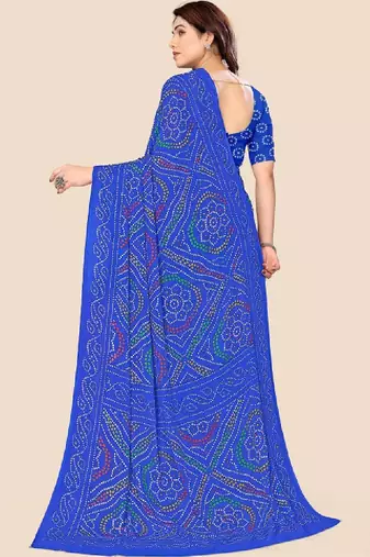Bandhani pure georgette bandhani saree