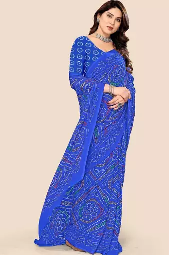 Bandhani pure georgette bandhani saree