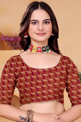 Pure georgette bandhani saree