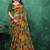 Poly georgette bandhani saree