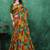 Poly georgette bandhani saree