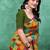 Poly georgette bandhani saree