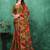 Mirror work poly georgette bandhani saree
