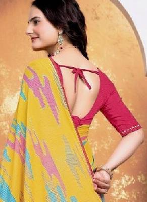 Bandhani poly georgette bandhani saree 2