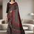 Geometric printed tissue bandhani saree with blouse piece