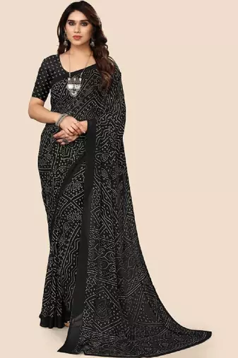 Bandhani pure georgette bandhani saree