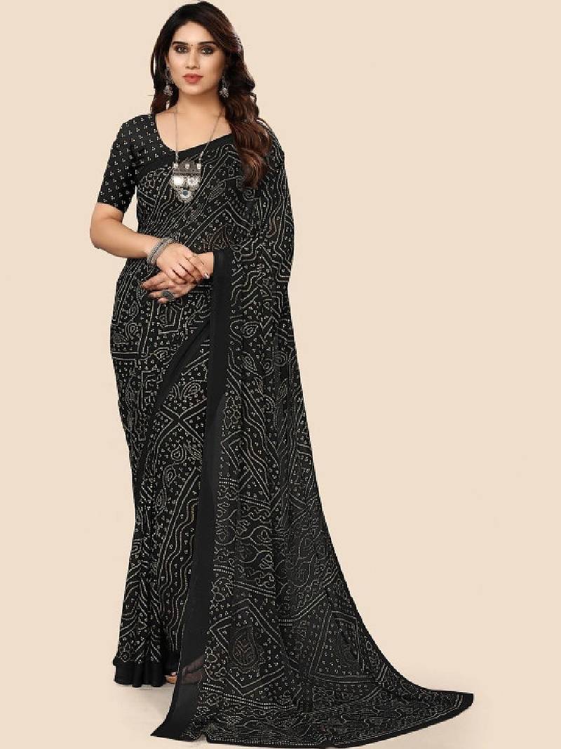 Bandhani pure georgette bandhani saree
