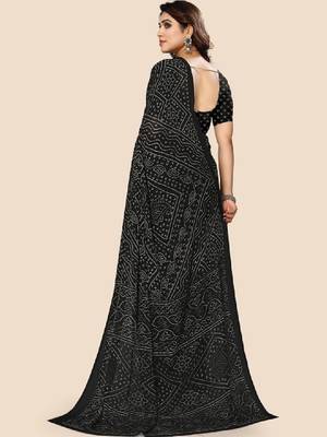 Bandhani pure georgette bandhani saree 2