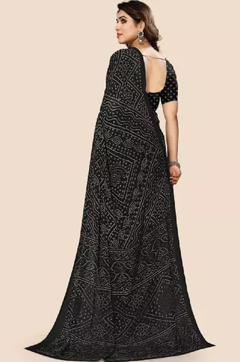 Bandhani pure georgette bandhani saree