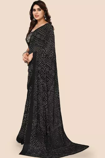 Bandhani pure georgette bandhani saree