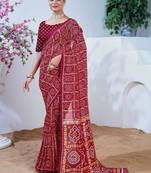 Bandhani pure georgette bandhani saree