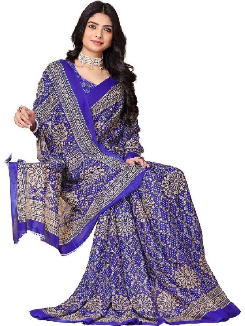 Bandhani pure georgette bandhani saree