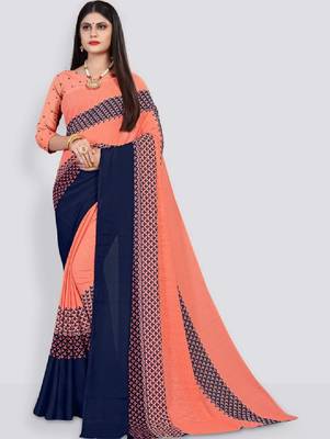 Pure georgette bandhani saree 1