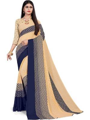 Pure georgette bandhani saree 1