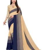 Pure georgette bandhani saree