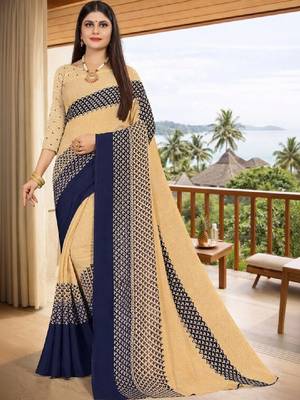 Pure georgette bandhani saree 3