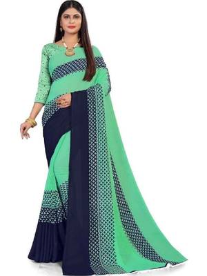 Pure georgette bandhani saree 1