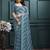 Floral pure georgette bandhani saree