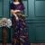 Floral pure georgette bandhani saree