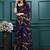 Floral pure georgette bandhani saree
