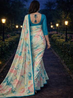 Bandhani pure georgette bandhani saree 2