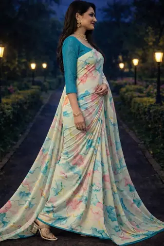 Bandhani pure georgette bandhani saree