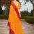 Ethnic motifs gotta patti poly georgette bandhani saree