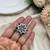 Large Oxidized Silver Statement Ring, Boho Sunburst Mandala Ring