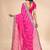 Leheriya embroidered poly georgette heavy work leheriya saree