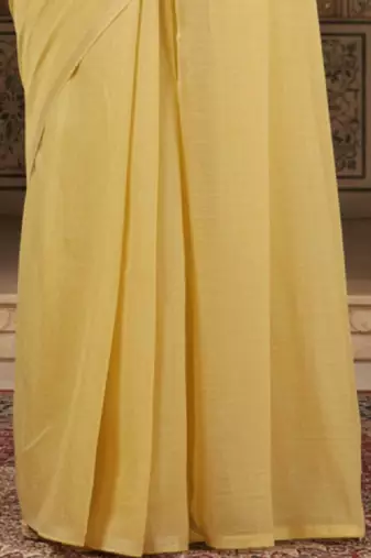 Linen blend handloom leheriya saree