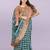 Tie and dye pure linen leheriya saree