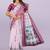Floral pure linen leheriya saree