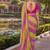 Striped pure chiffon leheriya saree