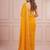 Yellow sequinned leheriya saree with unstiched blouse