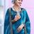 Poly georgette bandhani saree