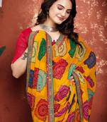 Bandhani pure chiffon bandhani saree
