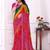 Batik mirror work pure chiffon leheriya saree