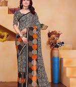 Pure georgette bandhani saree