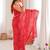 Bandhani mirror work poly georgette bandhani saree