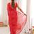 Bandhani mirror work poly georgette bandhani saree