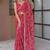 Bandhani mirror work pure chiffon bandhani saree