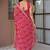 Bandhani mirror work pure chiffon bandhani saree