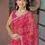 Bandhani mirror work pure chiffon bandhani saree
