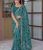 Bandhani pure chiffon bandhani saree