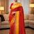 Woven design zari poly georgette designer bandhani saree